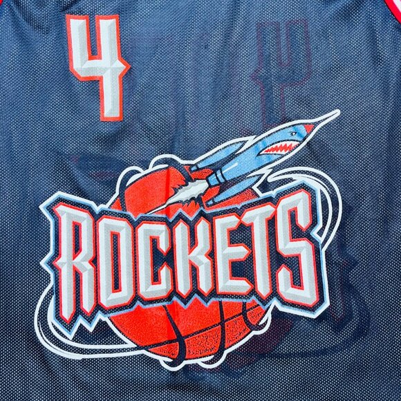 Houston Rockets Champion NBA Jersey #4 Navy/White XL Mesh Mens Tank Top With Tag - Picture 5 of 16